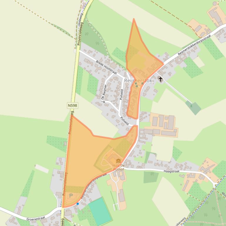 Kaart van postcodegebied 6274NN.