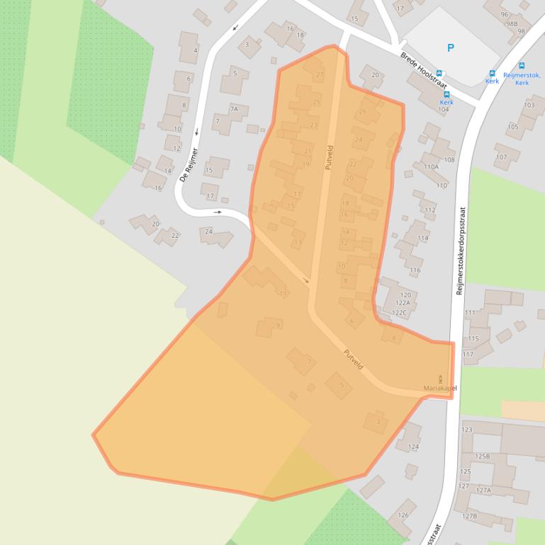 Kaart van postcodegebied 6274NR.