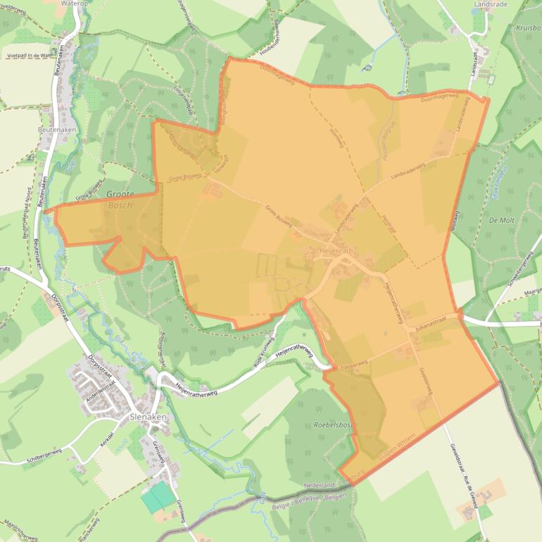 Kaart van postcodegebied 6276.