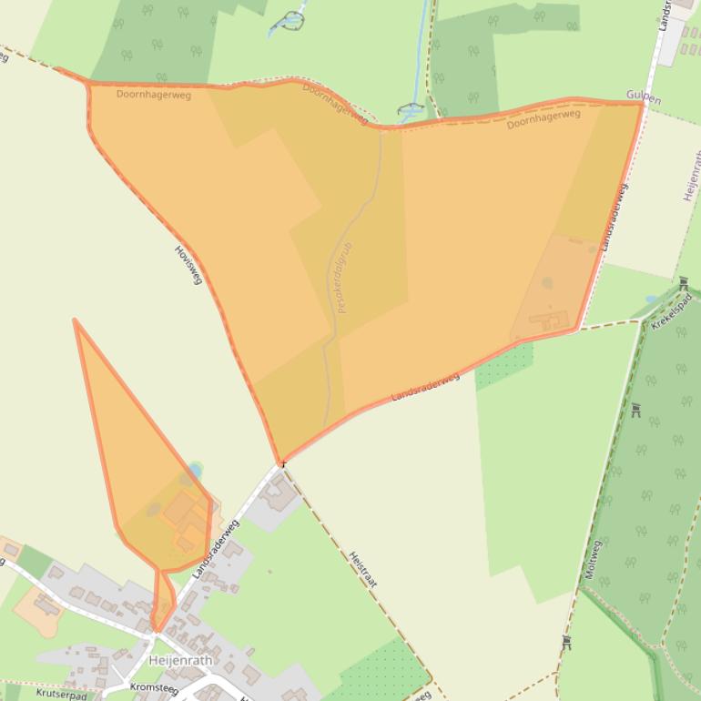 Kaart van postcodegebied 6276PJ.