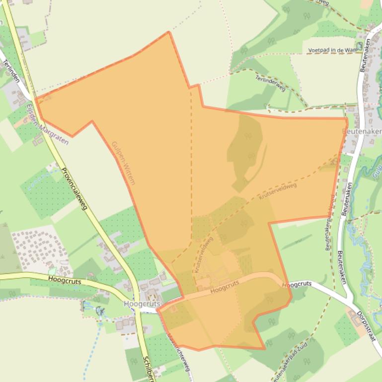 Kaart van postcodegebied 6277NP.