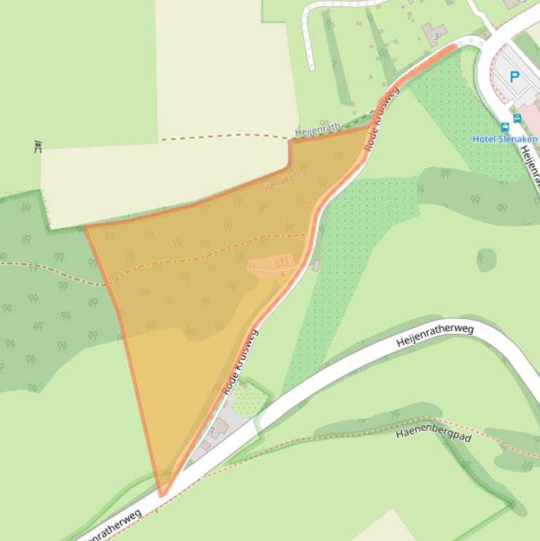 Kaart van postcodegebied 6277NS.