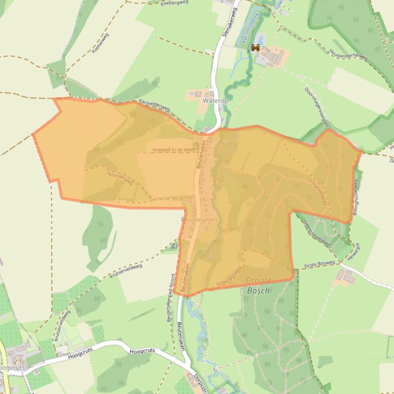 Kaart van postcodegebied 6278.