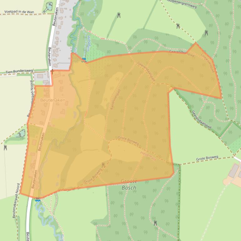 Kaart van postcodegebied 6278NA.