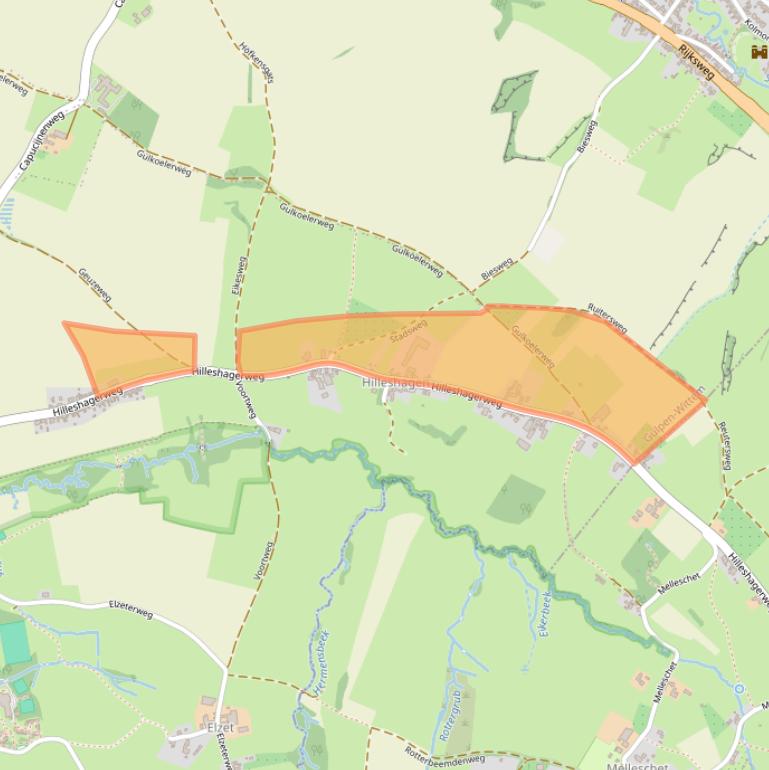 Kaart van postcodegebied 6281AD.