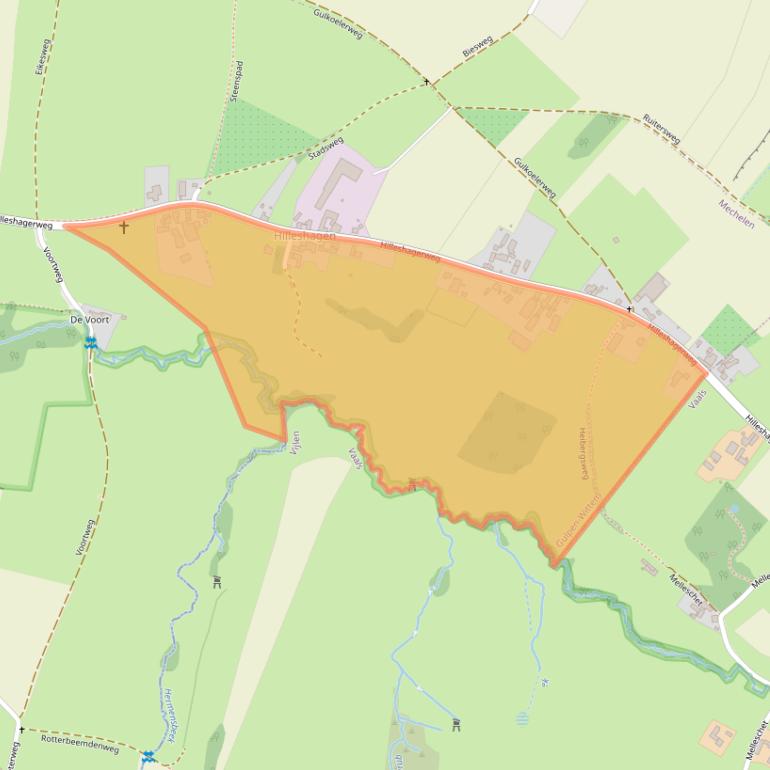 Kaart van postcodegebied 6281AH.