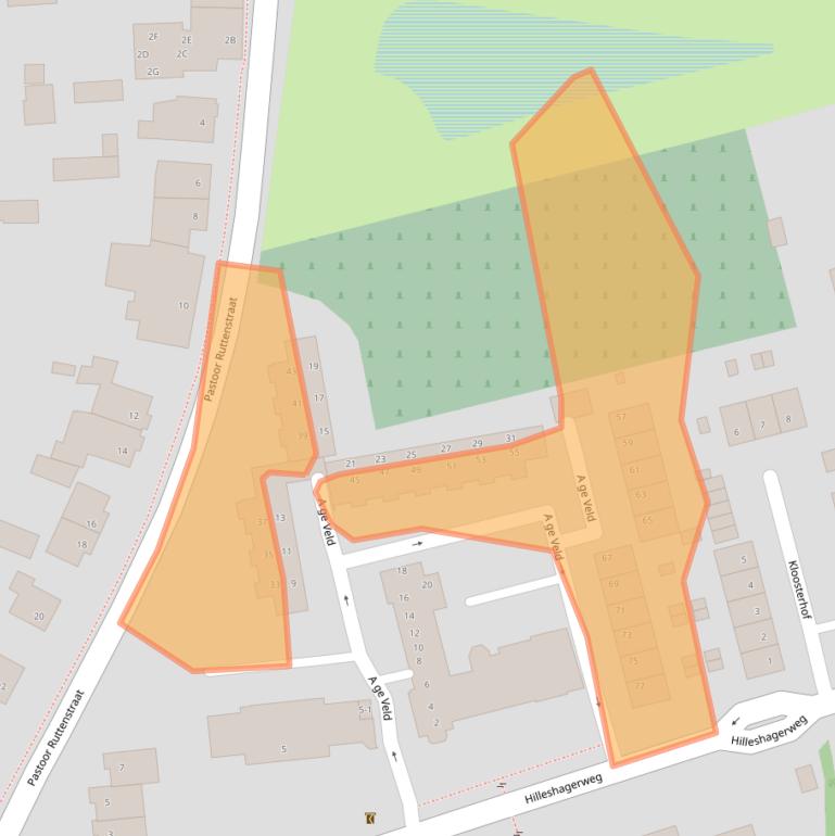 Kaart van postcodegebied 6281AK.