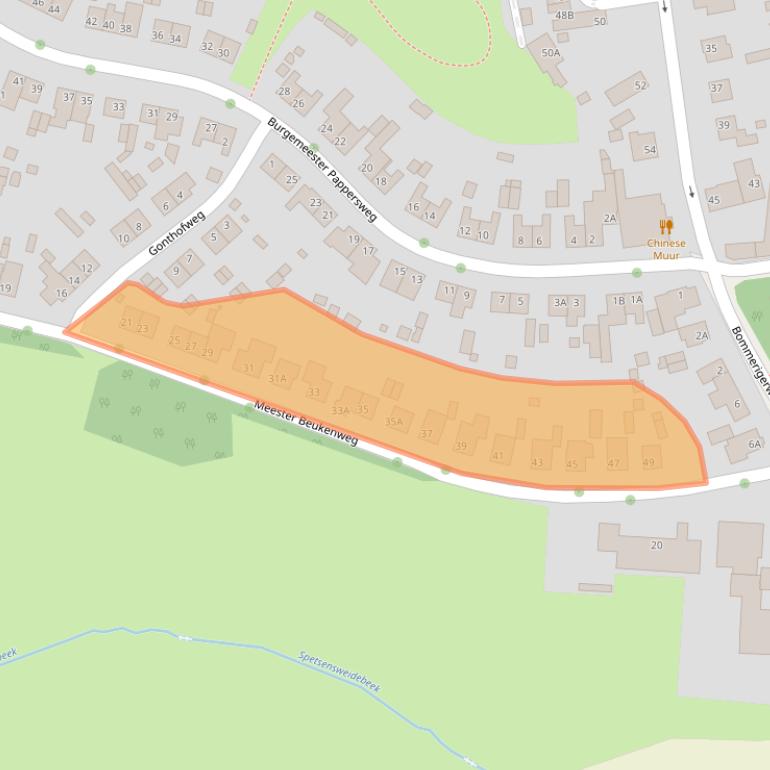 Kaart van postcodegebied 6281BM.