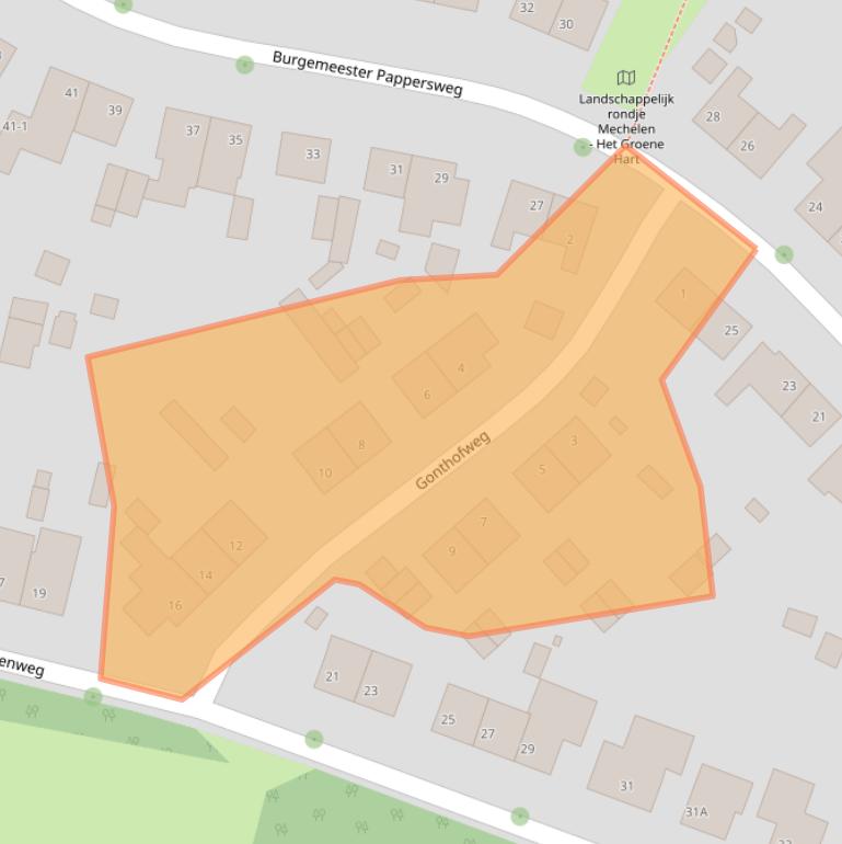 Kaart van postcodegebied 6281BP.