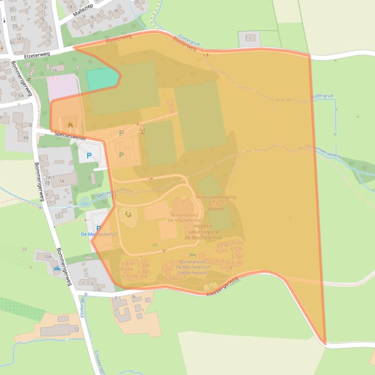 Kaart van postcodegebied 6281BV.