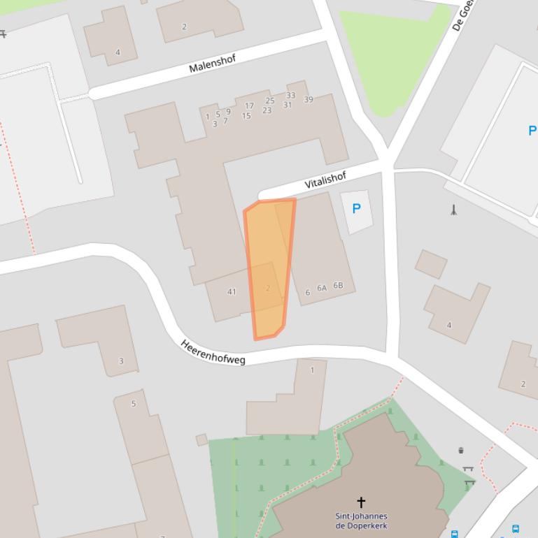 Kaart van postcodegebied 6281CA.