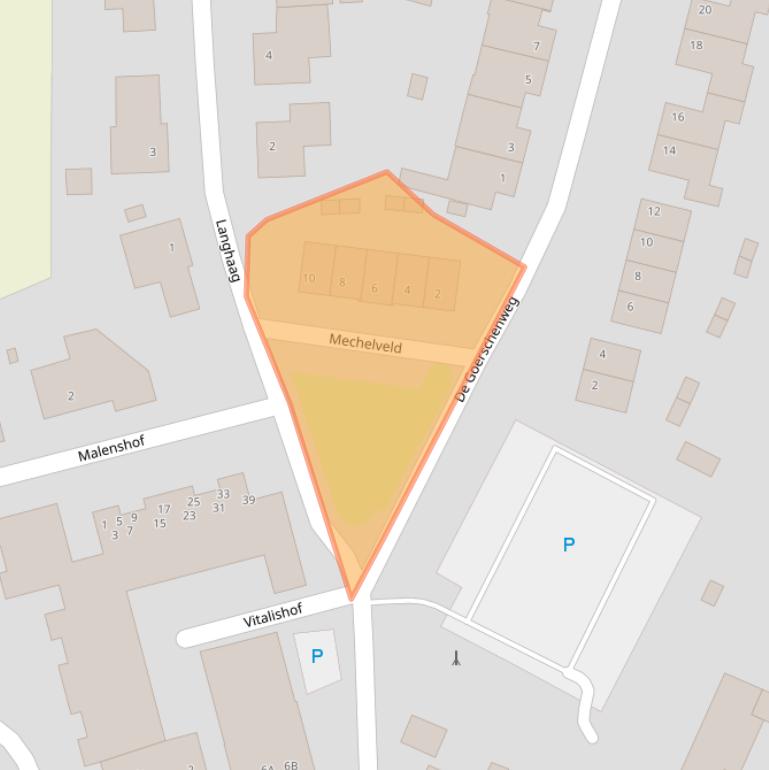 Kaart van postcodegebied 6281CE.