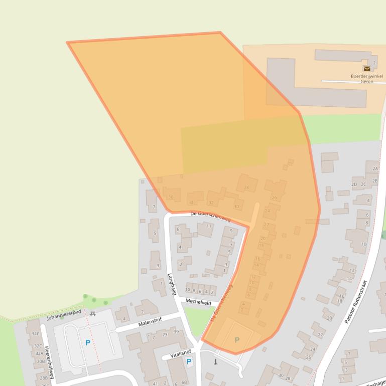 Kaart van postcodegebied 6281CH.