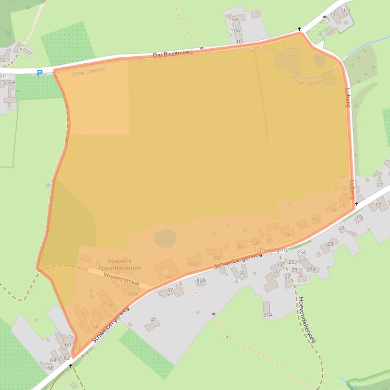 Kaart van postcodegebied 6281NH.