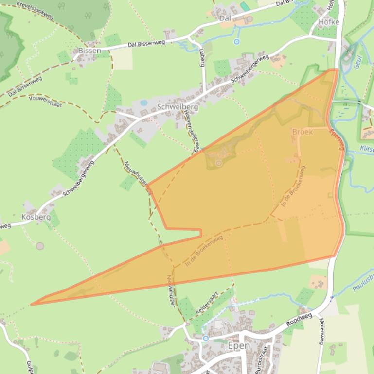 Kaart van postcodegebied 6281NK.