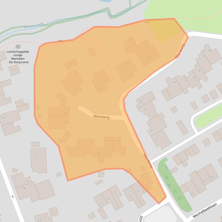 Kaart van postcodegebied 6281NV.