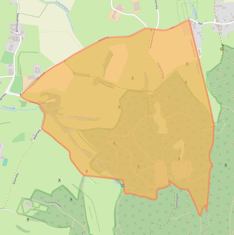 Kaart van postcodegebied 6281PA.