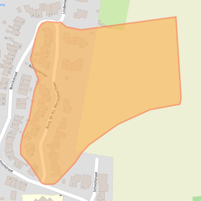 Kaart van postcodegebied 6285AX.