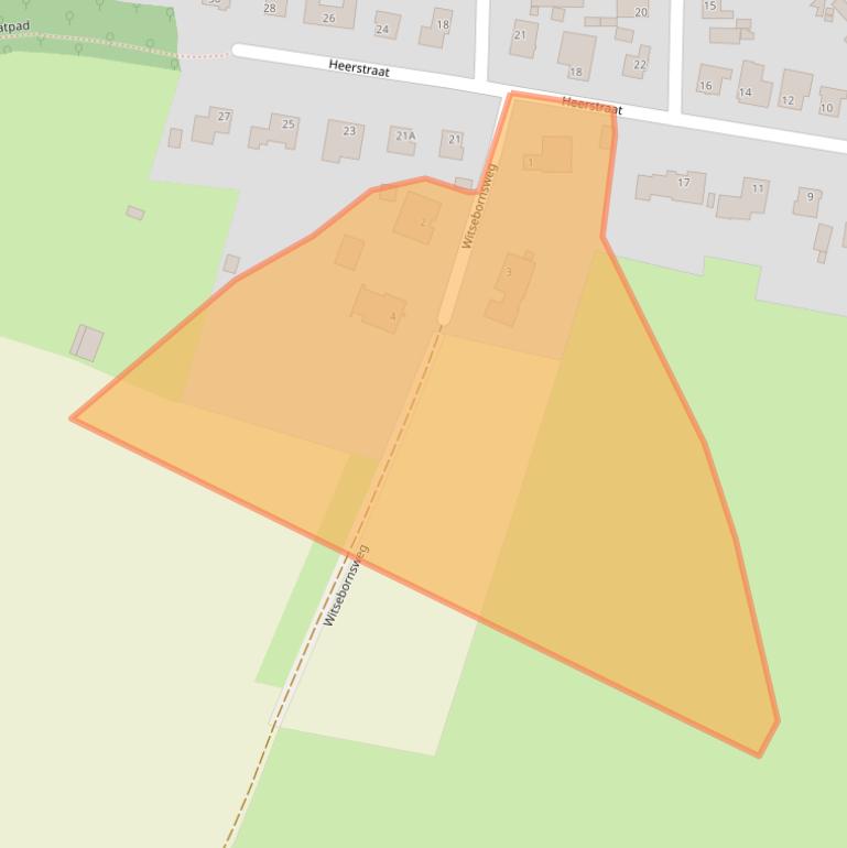 Kaart van postcodegebied 6285AZ.