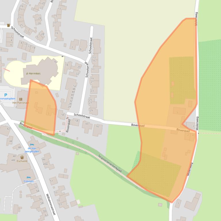 Kaart van postcodegebied 6285BC.