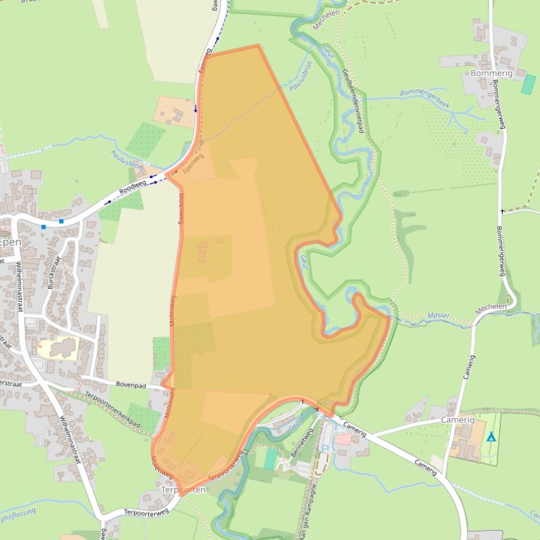 Kaart van postcodegebied 6285NJ.