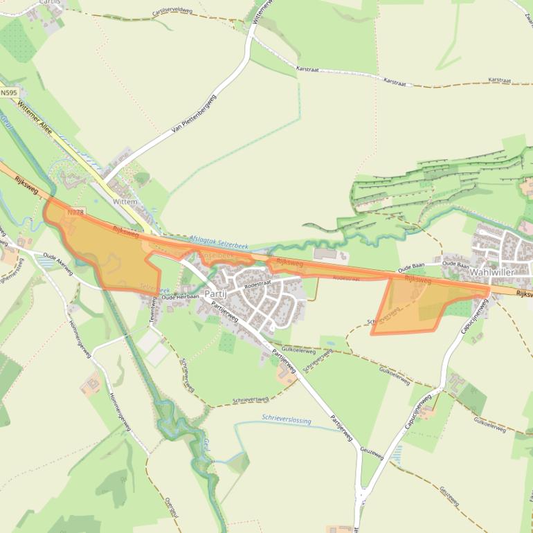 Kaart van postcodegebied 6286AG.