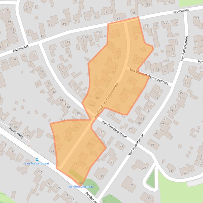 Kaart van postcodegebied 6286AR.