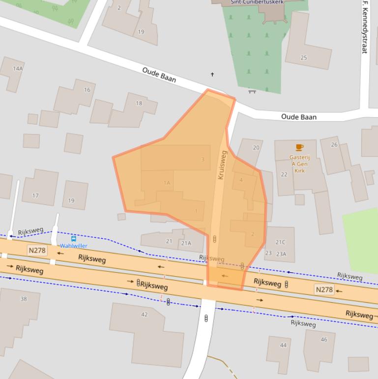 Kaart van postcodegebied 6286BC.