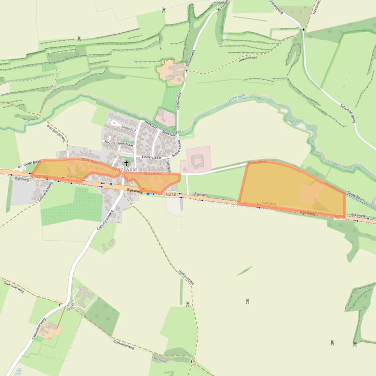 Kaart van postcodegebied 6286BE.