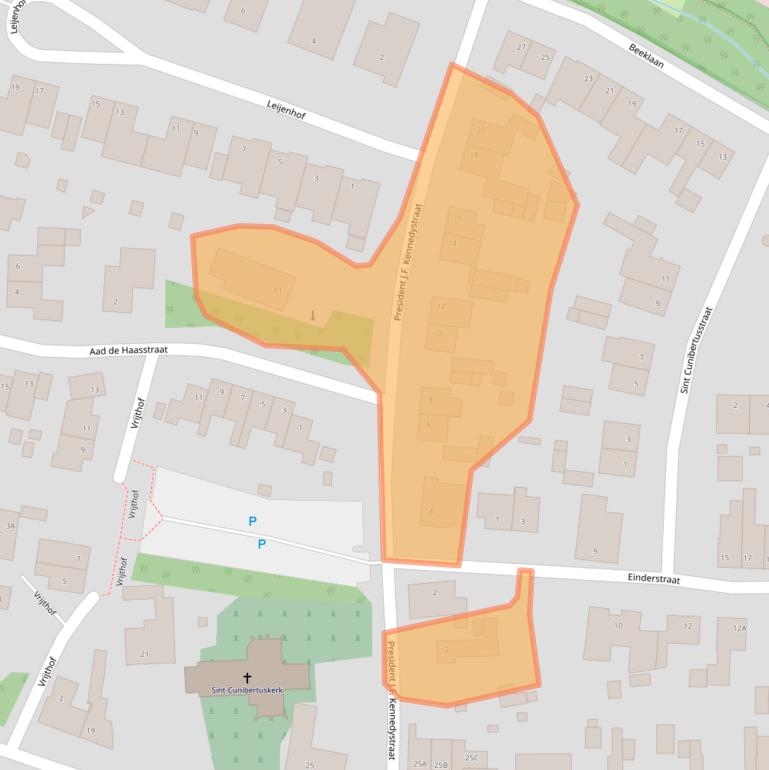 Kaart van postcodegebied 6286BG.