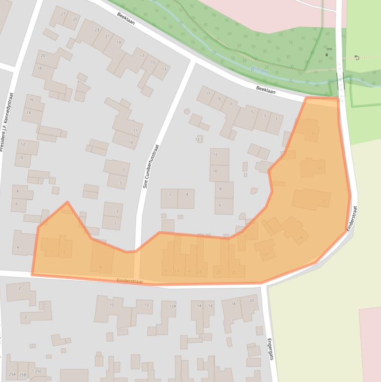 Kaart van postcodegebied 6286BJ.