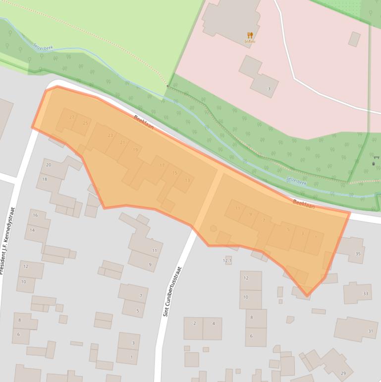 Kaart van postcodegebied 6286BL.
