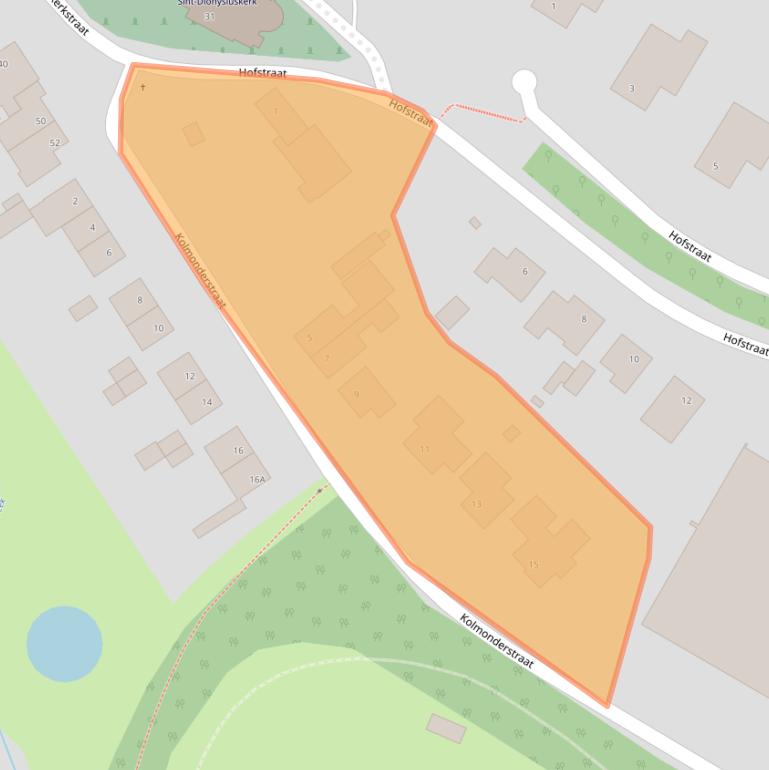 Kaart van postcodegebied 6286CD.