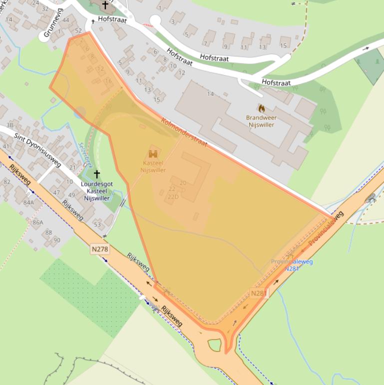 Kaart van postcodegebied 6286CE.