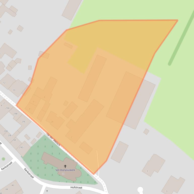 Kaart van postcodegebied 6286CJ.