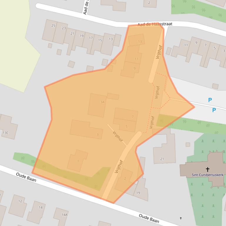 Kaart van postcodegebied 6286DB.