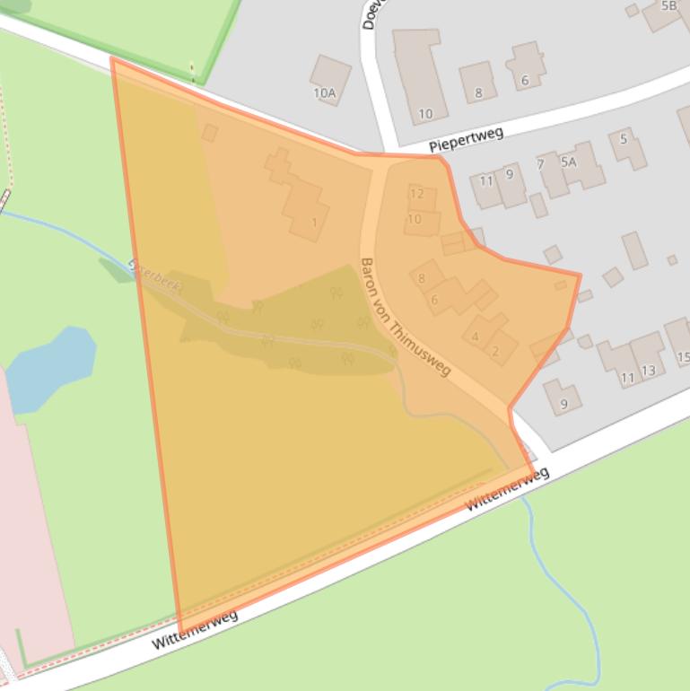 Kaart van postcodegebied 6287AC.