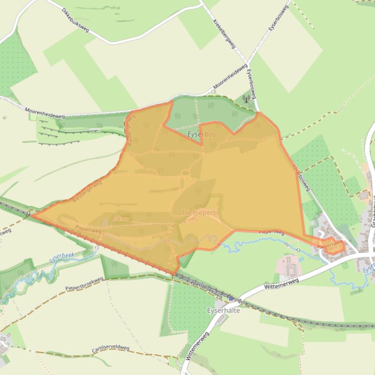 Kaart van postcodegebied 6287AD.