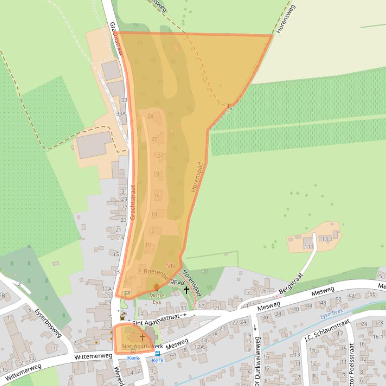 Kaart van postcodegebied 6287AG.