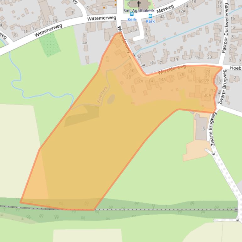 Kaart van postcodegebied 6287AM.