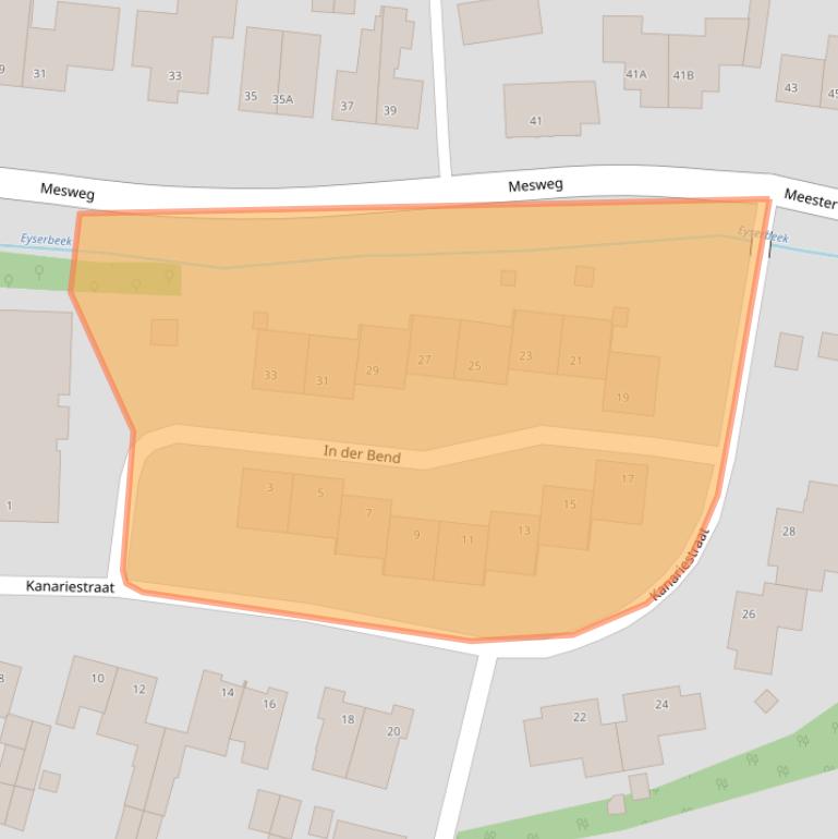 Kaart van postcodegebied 6287BC.