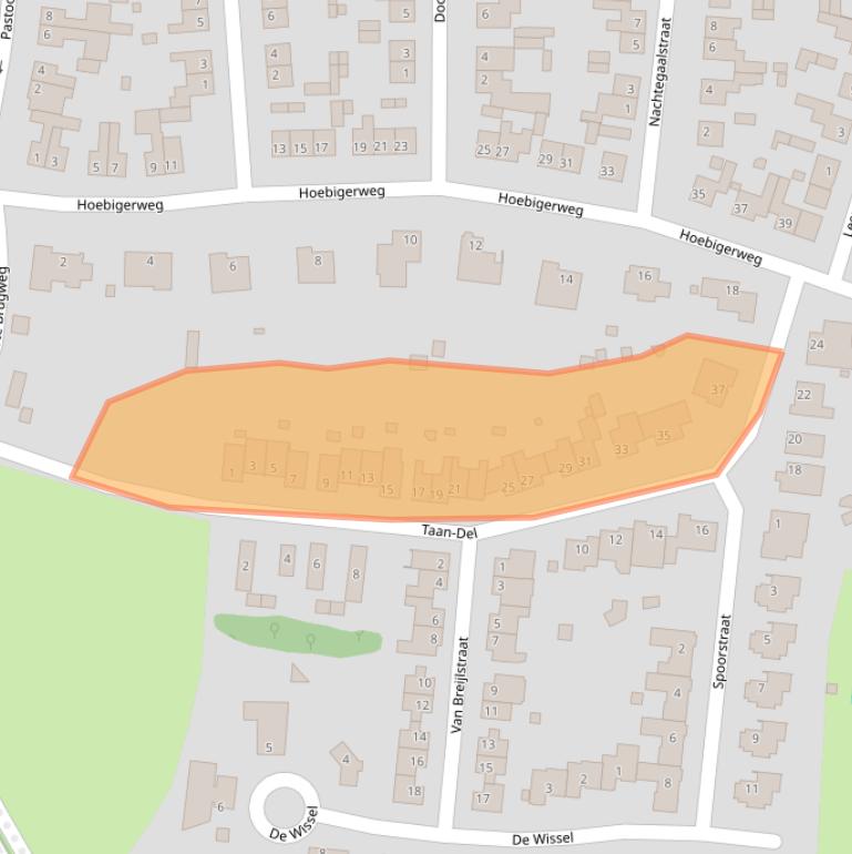 Kaart van postcodegebied 6287BL.