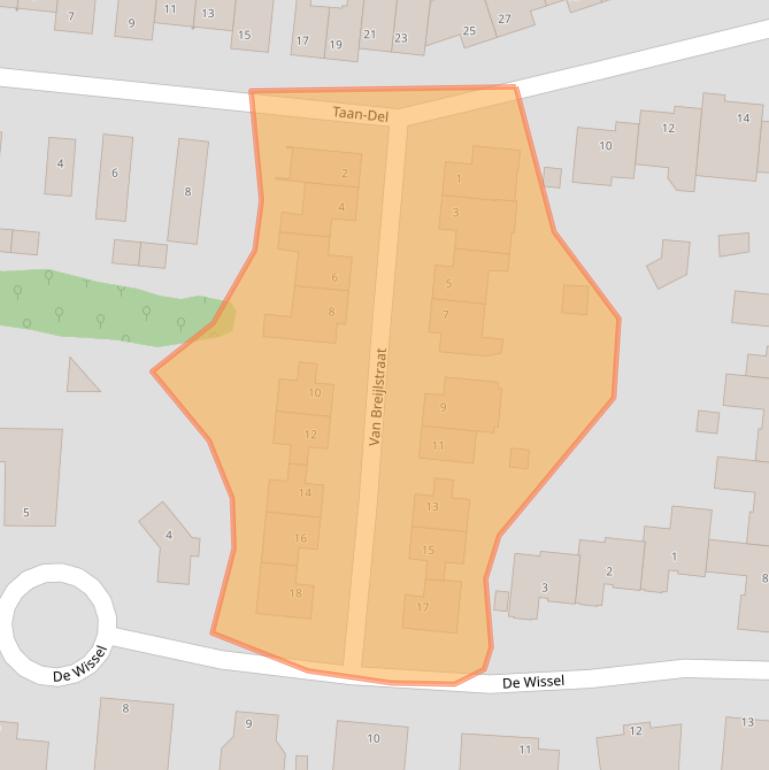 Kaart van postcodegebied 6287BP.