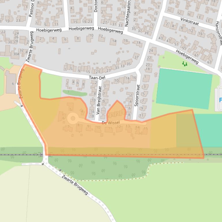 Kaart van postcodegebied 6287BR.