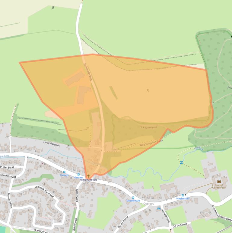Kaart van postcodegebied 6287BV.