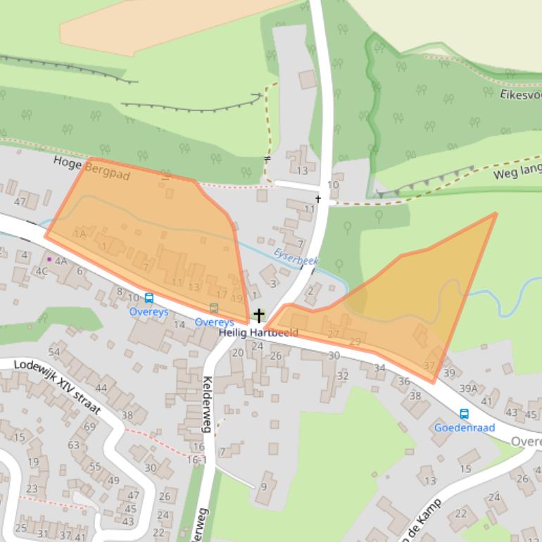 Kaart van postcodegebied 6287CA.