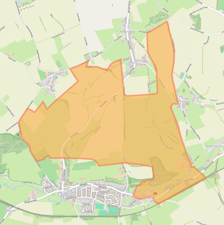 Kaart van postcodegebied 6287CB.