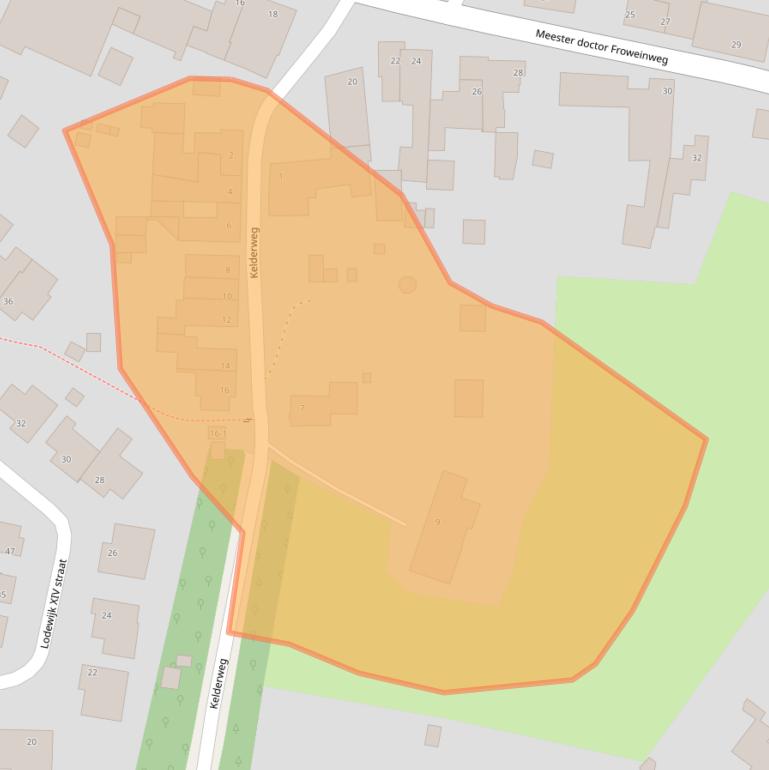 Kaart van postcodegebied 6287CE.