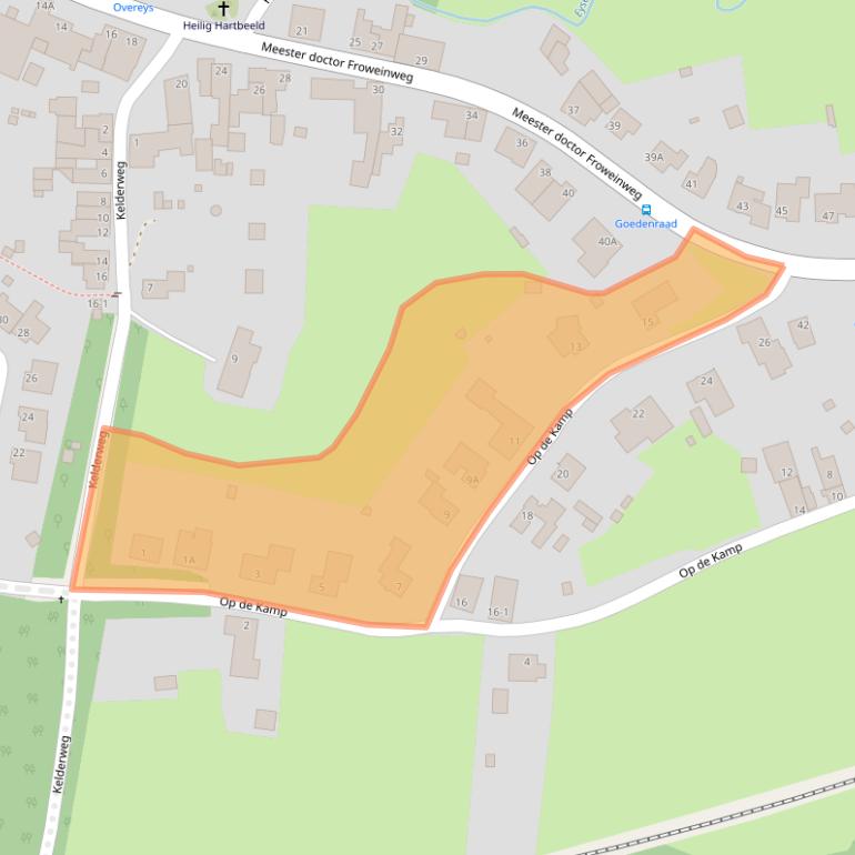 Kaart van postcodegebied 6287CG.