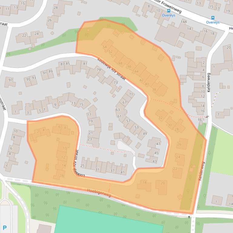 Kaart van postcodegebied 6287CK.